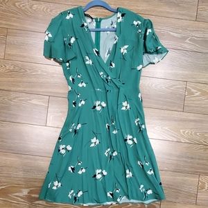 Floral pattern Summer Wrap Dress